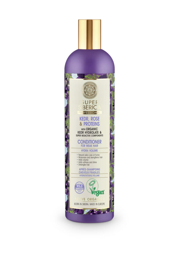 BÁLSAMO CAPILAR PROFESIONAL PINO, ROSA Y PROTEÍNAS, PARA CABELLO DÉBIL, 400ML
