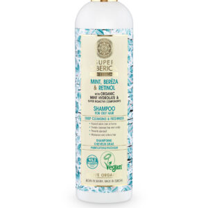 CHAMPÚ PROFESIONAL MENTA, ABEDUL Y RETINOL, PARA CABELLO GRASO, 400ML
