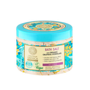 SAL DE BAÑO CON HIDROLATO DE ESPINO AMARILLO ORGÁNICO, ANTIESTRÉS, 600 GR