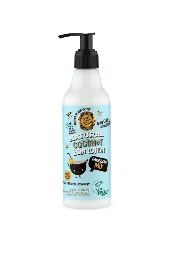 LOCIÓN CORPORAL NATURAL DE COCO «CARIBBEAN MIX», 250ml