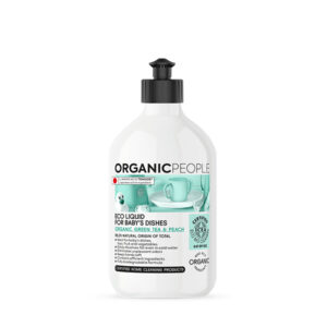LÍQUIDO ECOLÓGICO PARA LOS PLATOS DEL BEBÉ. GREEN TEA & PEACH, 500 ml