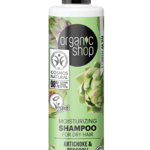 CHAMPÚ HIDRATANTE PARA CABELLO SECO «ALCACHOFA Y BRÓCOLI» DE ORGANIC SHOP, 280 ML