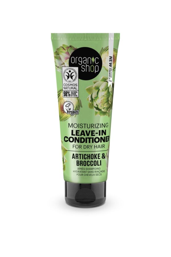 ACONDICIONADOR HIDRATANTE SIN ACLARADO PARA CABELLO SECO «ALCACHOFA Y BRÓCOLI» DE ORGANIC SHOP, 75 ML