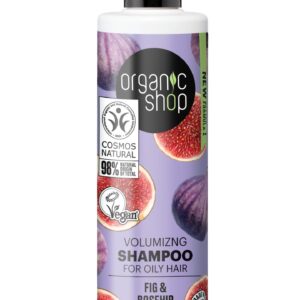 CHAMPÚ VOLUMINIZADOR PARA CABELLO GRASO «HIGO Y ESCARAMUJO» DE ORGANIC SHOP, 280 ML