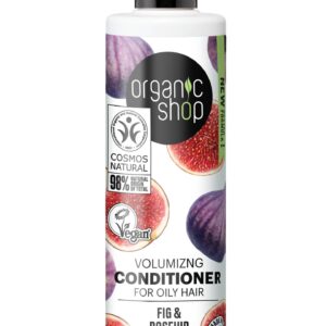 ACONDICIONADOR VOLUMINIZADOR PARA CABELLO GRASO «HIGO Y ESCARAMUJO» DE ORGANIC SHOP, 280 ML