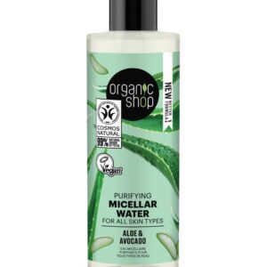AGUA MICELAR PURIFICANTE PARA TODO TIPO DE PIEL «AGUACATE Y ALOE» DE ORGANIC SHOP, 150 ML