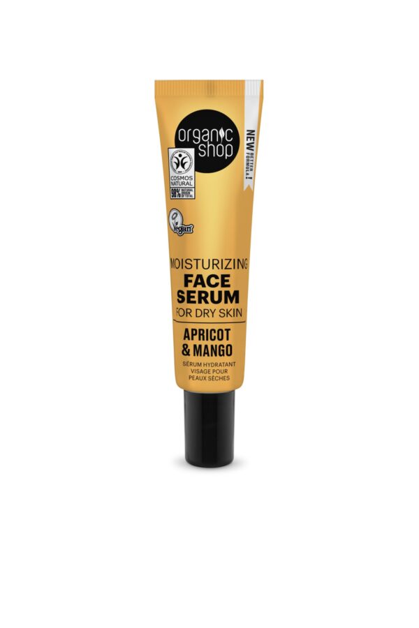 SÉRUM FACIAL HIDRATANTE PARA PIEL SECA «ALBARICOQUE Y MANGO» DE ORGANIC SHOP, 30 ML