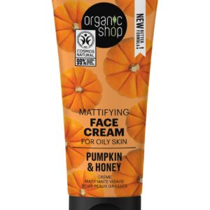 CREMA FACIAL MATIFICANTE PARA PIEL GRASA «CALABAZA Y MIEL» DE ORGANIC SHOP, 50 ML