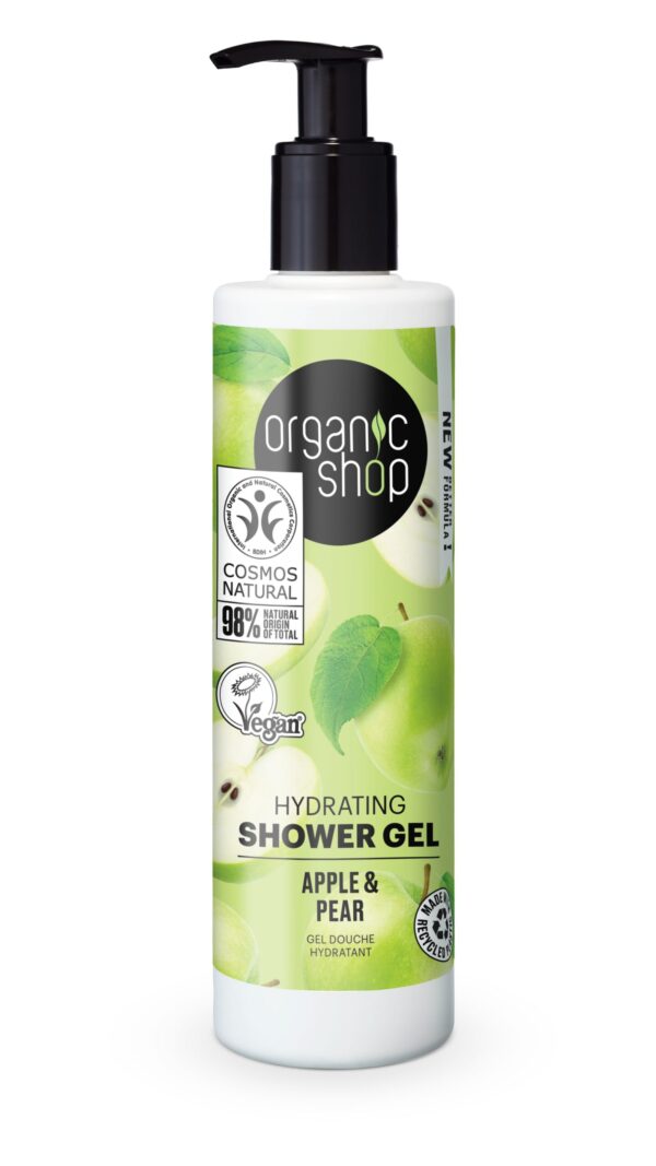 GEL DE DUCHA HIDRATANTE «MANZANA Y PERA» DE ORGANIC SHOP, 280 ML