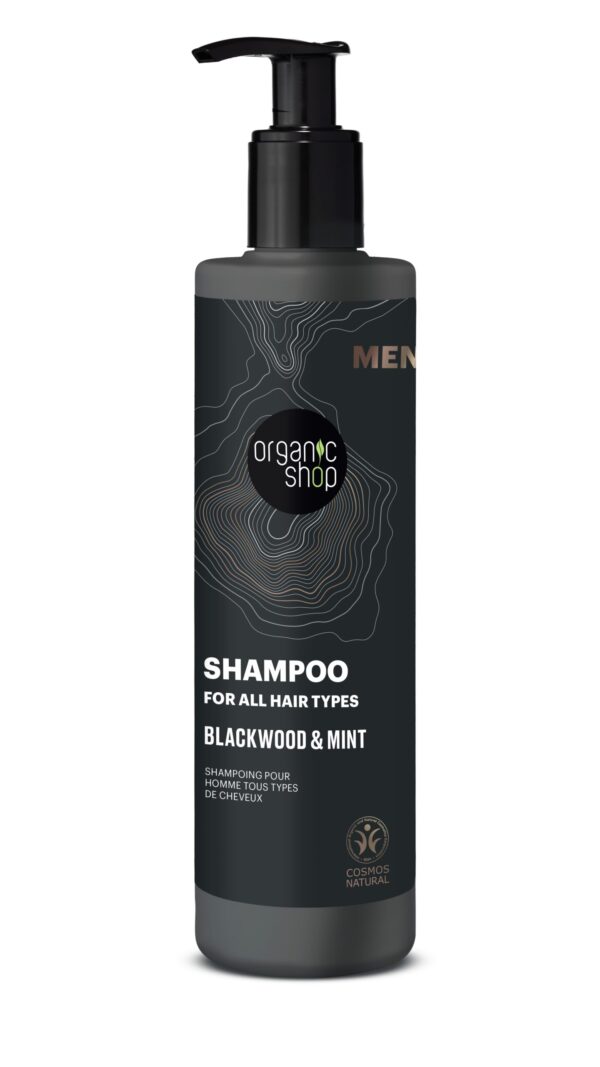 CHAMPÚ PARA TODO TIPO DE CABELLO «CORTEZA DE ROBLE Y MENTA» DE ORGANIC SHOP, 280 ML