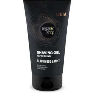 GEL DE AFEITADO REFRESCANTE «CORTEZA DE ROBLE Y MENTA» DE ORGANIC SHOP, 150 ML