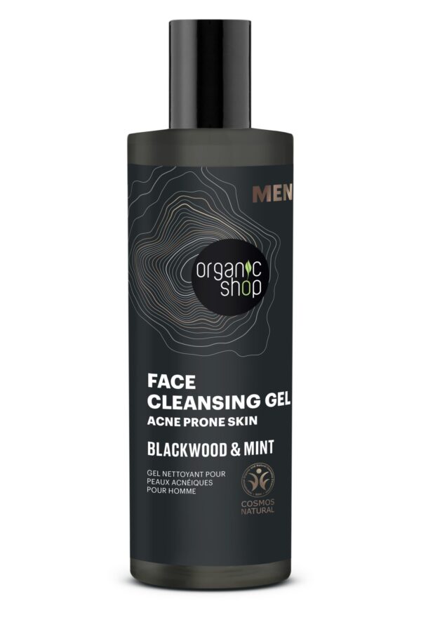 GEL LIMPIADOR PARA PIEL ACNEICA «CORTEZA DE ROBLE Y MENTA» DE ORGANIC SHOP, 200 ML