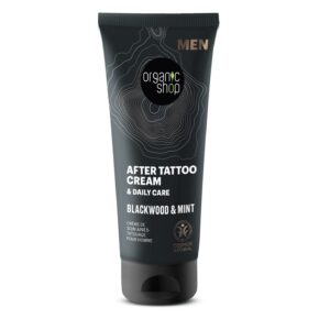 CREMA PARA EL CUIDADO POSTERIOR DEL TATUAJE «CORTEZA DE ROBLE Y MENTA» DE ORGANIC SHOP, 75 ML