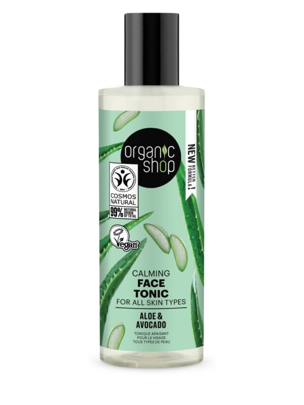 TÓNICO FACIAL CALMANTE PARA TODO TIPO DE PIEL «AGUACATE Y ALOE» DE ORGANIC SHOP, 150 ML