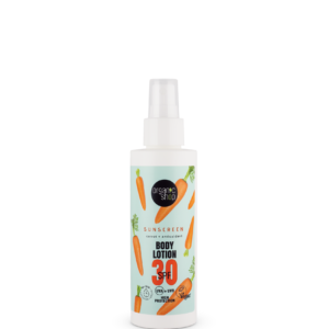 LOCIÓN CORPORAL CON PROTECCIÓN SOLAR ZANAHORIA + ANTIOXIDANTES  SPF30, 150 ML