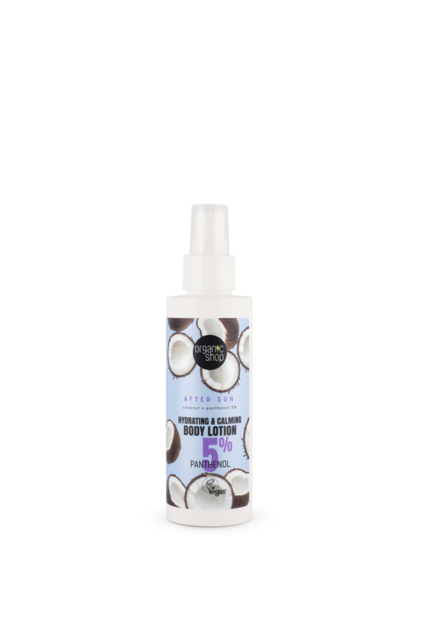 LOCIÓN CORPORAL HIDRATANTE Y CALMANTE AFTERSÚN COCO + PANTENOL 5 %, 150 ML