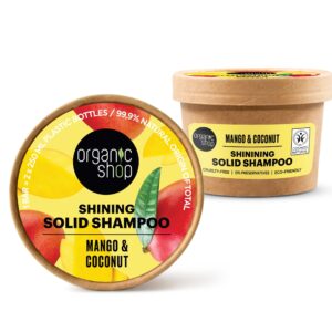 CHAMPÚ SÓLIDO DE BRILLO MANGO Y COCO, 60 G