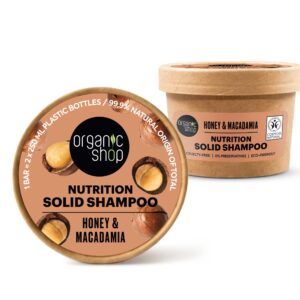 CHAMPÚ SÓLIDO NUTRITIVO MIEL Y MACADAMIA, 60 G
