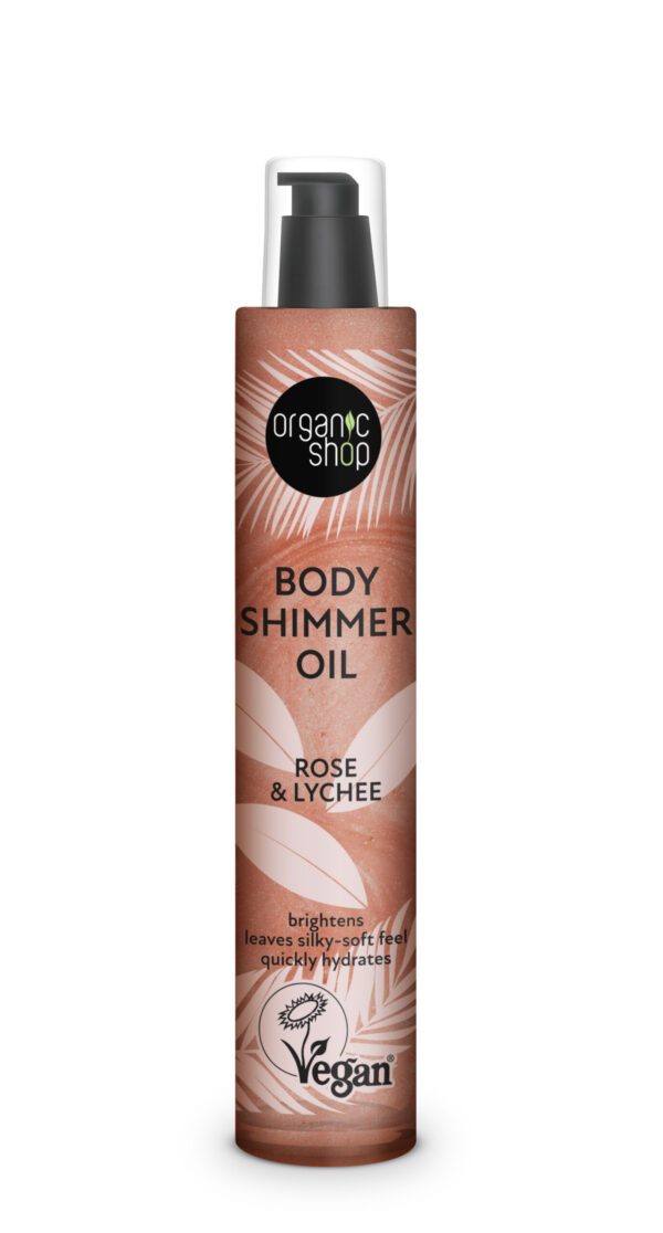 ACEITE BODY SHIMMER ROSA Y LICHI, 100 ML