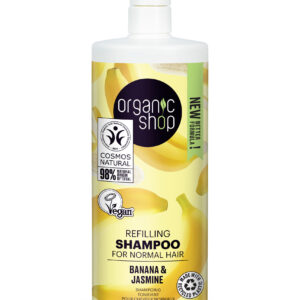 CHAMPÚ RELLENADOR PARA CABELLO NORMAL PLÁTANO Y JAZMÍN, 1000 ML