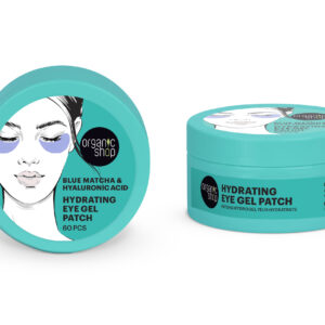 PARCHES DE GEL HIDRATANTES PARA EL CONTORNO DE LOS OJOS DE MATCHA AZUL Y ÁCIDO HIALURÓNICO, 60 UDS