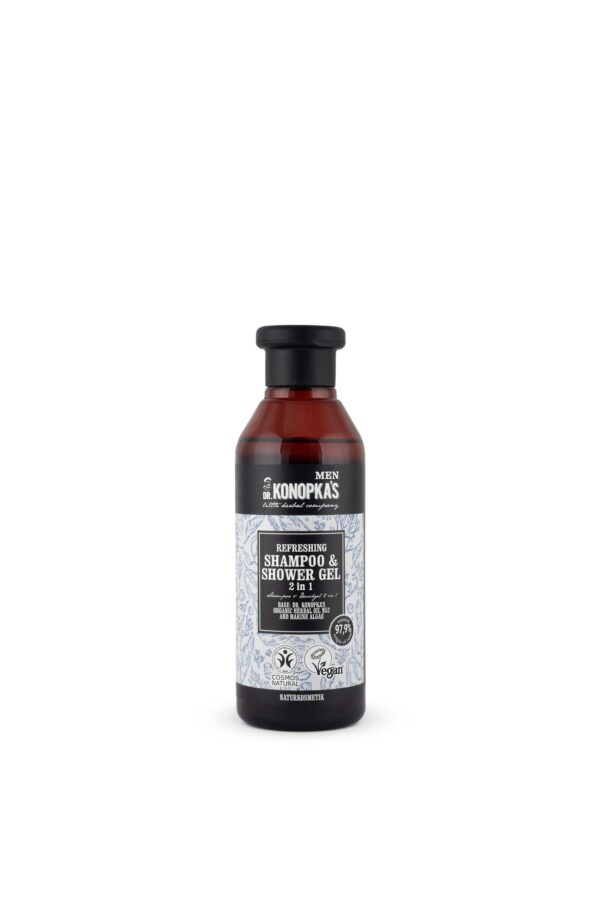 CHAMPÚ Y GEL DE DUCHA REFRESCANTE 2 EN 1, 280 ML