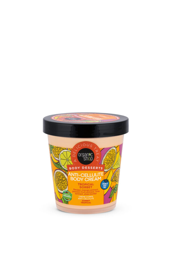CREMA CORPORAL ANTICELULÍTICA «SORBETE TROPICAL», 450 ML