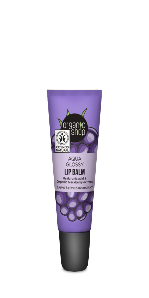 BÁLSAMO LABIAL BRILLO AQUA CON ÁCIDO HIALURÓNICO Y EXTRACTO DE MORA, 10 ML