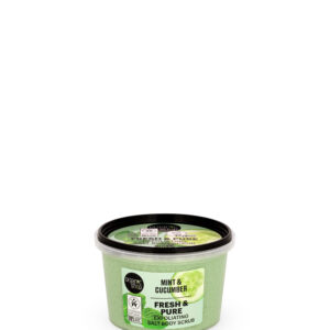 EXFOLIANTE CORPORAL DE SAL CON MENTA Y PEPINO «FRESH & PURE», 250 ml