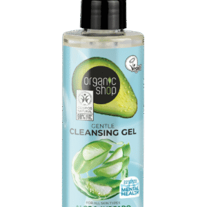SUAVE GEL LIMPIADOR PARA TODO TIPO DE PIEL «AGUACATE Y ALOE» DE ORGANIC SHOP, 200 ML