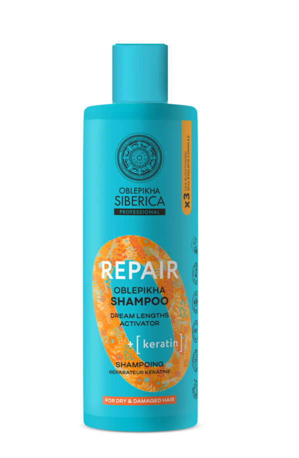 CHAMPÚ REPARADOR DE QUERATINA, 400 ML