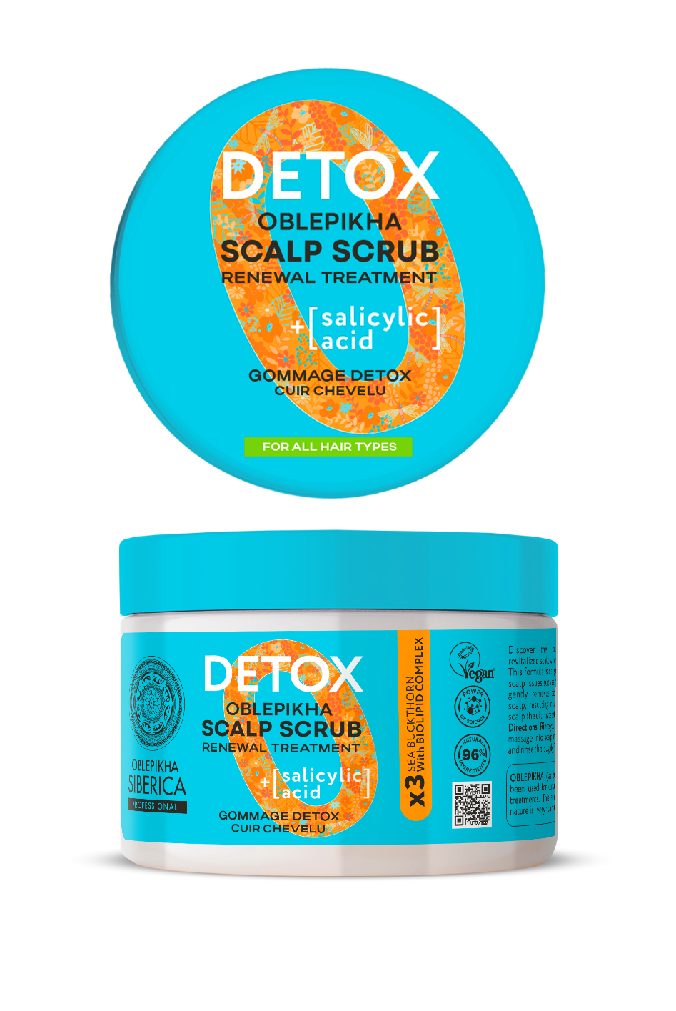 EXFOLIANTE DÉTOX PARA EL CUERO CABELLUDO, 300 ML