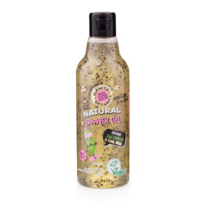 "GEL DE DUCHA NATURAL DE PEPINO ORGÁNICO Y SEMILLAS DE  ALBAHACA, 250ml"