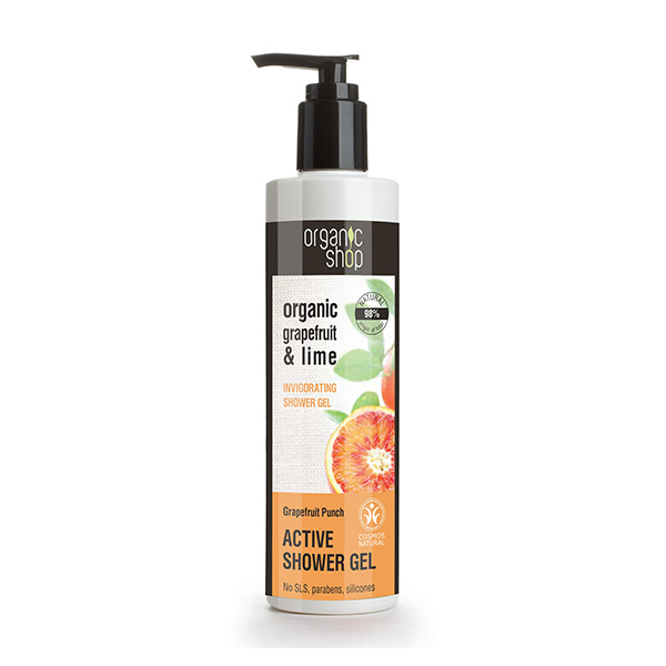 GEL DE DUCHA VIGORIZANTE ACTIVO POMELO Y LIMA, 280 ml