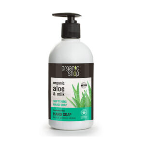 JABÓN DE MANOS SUAVIZANTE ALOE Y LECHE, 500 ml