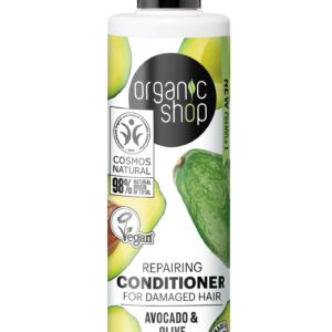 ACONDICIONADOR REPARADOR PARA CABELLO DAÑADO AGUACATE Y OLIVA, 280ML