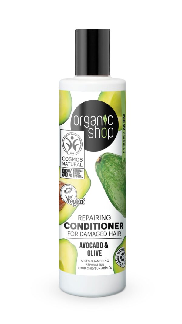 ACONDICIONADOR REPARADOR PARA CABELLO DAÑADO AGUACATE Y OLIVA, 280ML