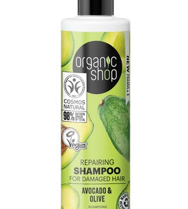 CHAMPÚ REPARADOR PARA CABELLO DAÑADO AGUACATE Y OLIVA, 280 ML