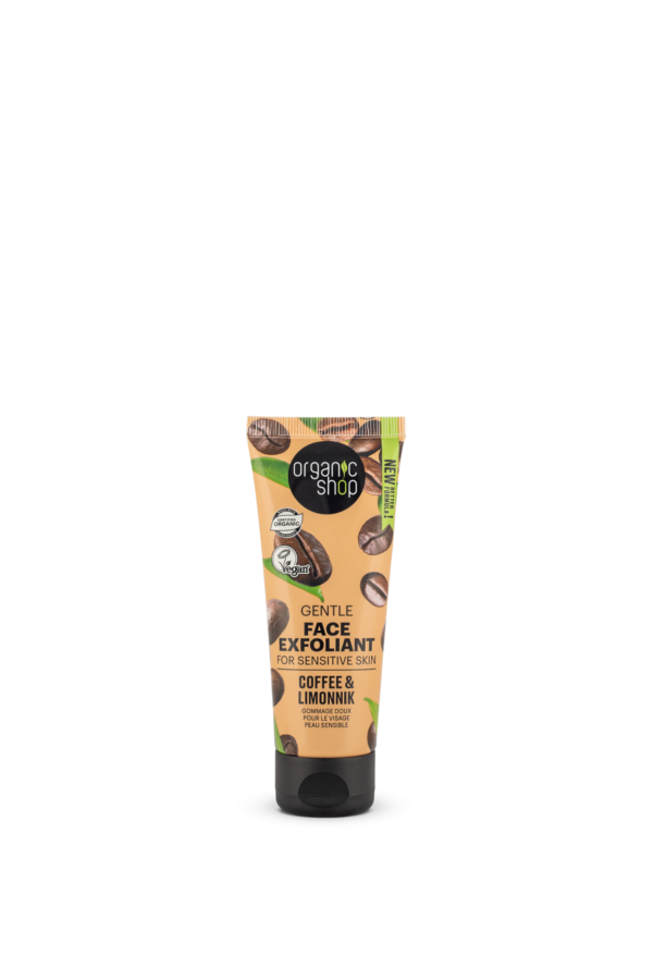 EXFOLIANTE FACIAL SUAVE PARA PIEL SENSIBLE DE CAFÉ Y SCHIZANDRA, 75 ML