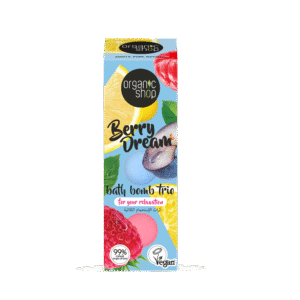 TRÍO DE BOMBAS DE BAÑO «BERRY DREAM», 3 ? 85 G