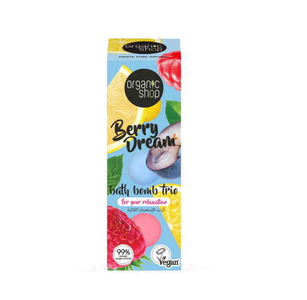 TRÍO DE BOMBAS DE BAÑO «BERRY DREAM», 3 ? 85 G