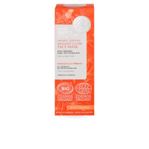 MASCARILLA FACIAL BRILLO INSTANTÁNEO CERTIFICADA ORGÁNICA PARA TODO TIPO DE PIEL , 75 ML