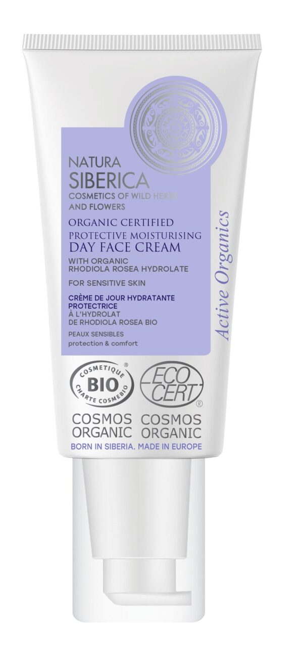 CREMA DE DÍA FACIAL HIDRATANTE Y PROTECTORA CERTIFICADA ORGÁNICA PARA PIEL SENSIBLE, 50 ML