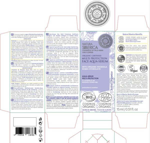 AQUA-SÉRUM FACIAL MULTIPROTECCIÓN CERTIFICADO ORGÁNICO PARA PIEL SENSIBLE, 15 ML - Image 4