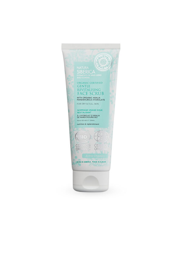 SUAVE EXFOLIANTE FACIAL REVITALIZANTE PARA PIEL SECA Y APAGADA CERTIFICADO ORGÁNICO , 100 ML