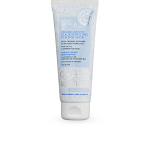 MASCARILLA EXFOLIANTE NEGRA PURIFICANTE  PARA PIEL GRASA Y MIXTA CERTIFICADA ORGÁNICA, 75 ML