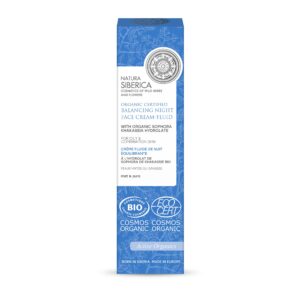 CREMA FLUIDA DE NOCHE FACIAL EQUILIBRANTE  CERTIFICADA ORGÁNICA PARA PIEL GRASA Y MIXTA, 50 ML