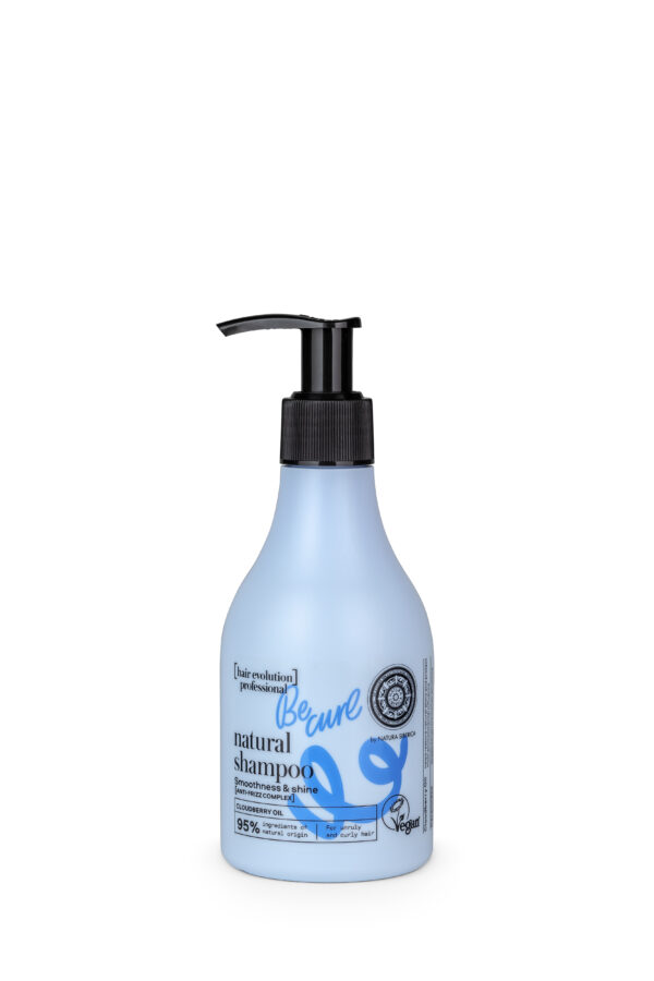 CHAMPÚ NATURAL << BE CURL>> SUAVIDAD Y BRILLO, 245 ML