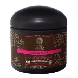 Exfoliante corporal caliente anticelulítico de algas y sal