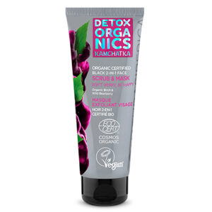 Exfoliante y mascarilla negra 2 en 1 certificado orgánico